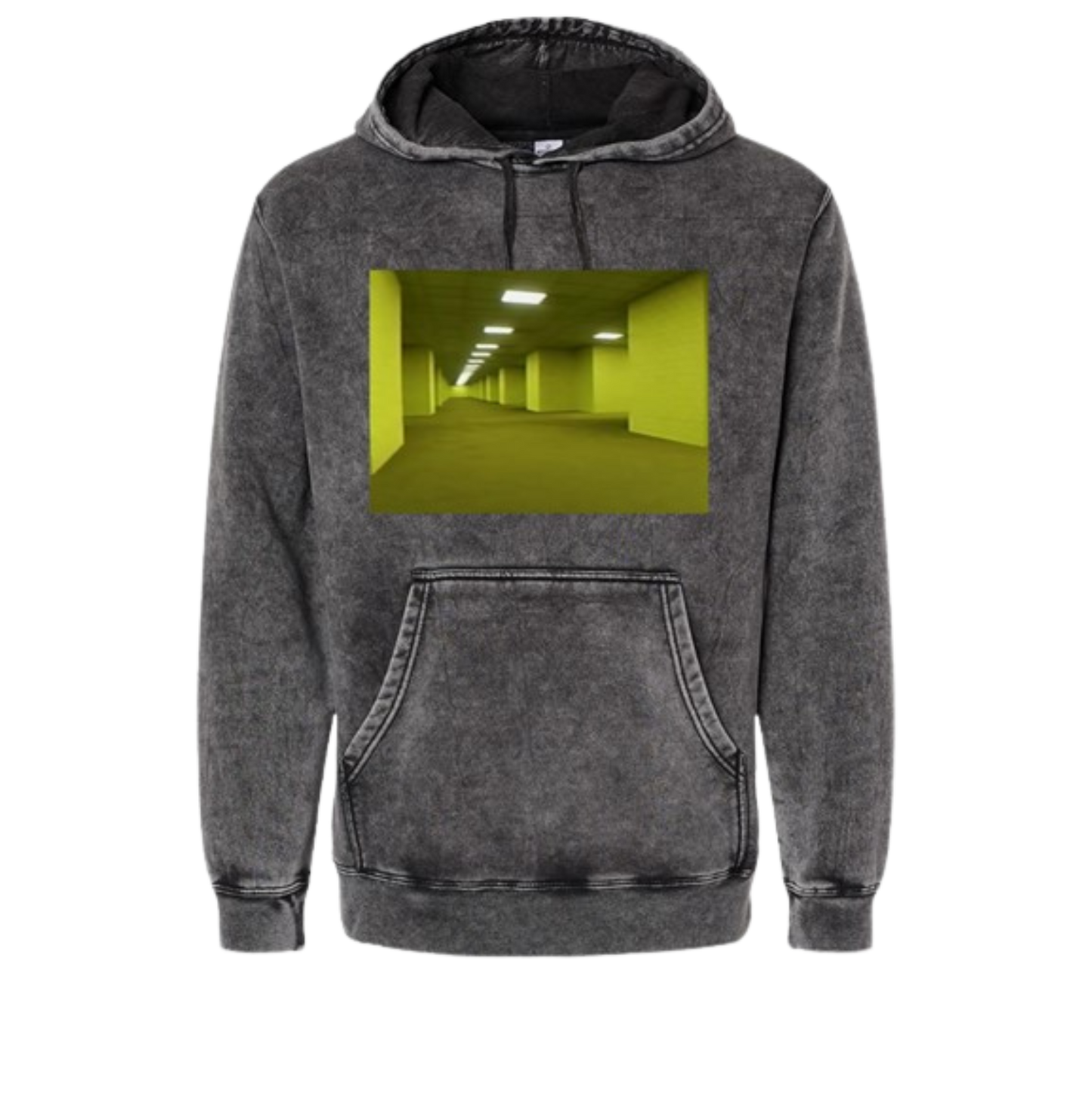 BACKROOMS LEVEL 0 MINERAL WASH HOODIE