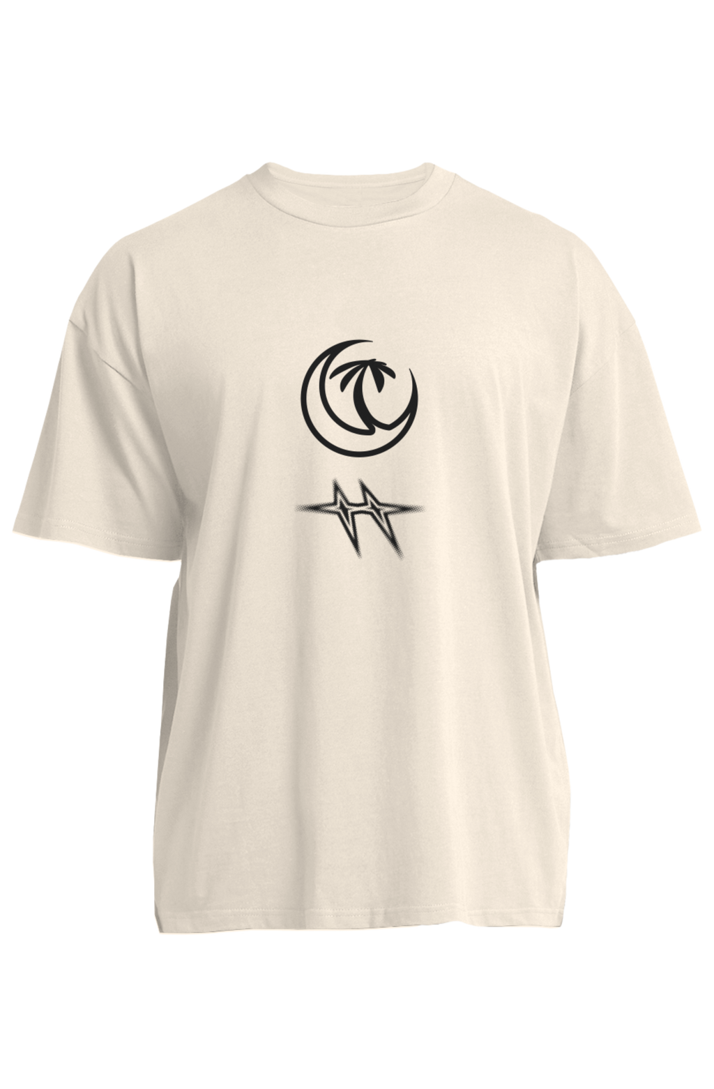FUTURE PAST oversized tee in ecru