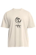 FUTURE PAST oversized tee in ecru