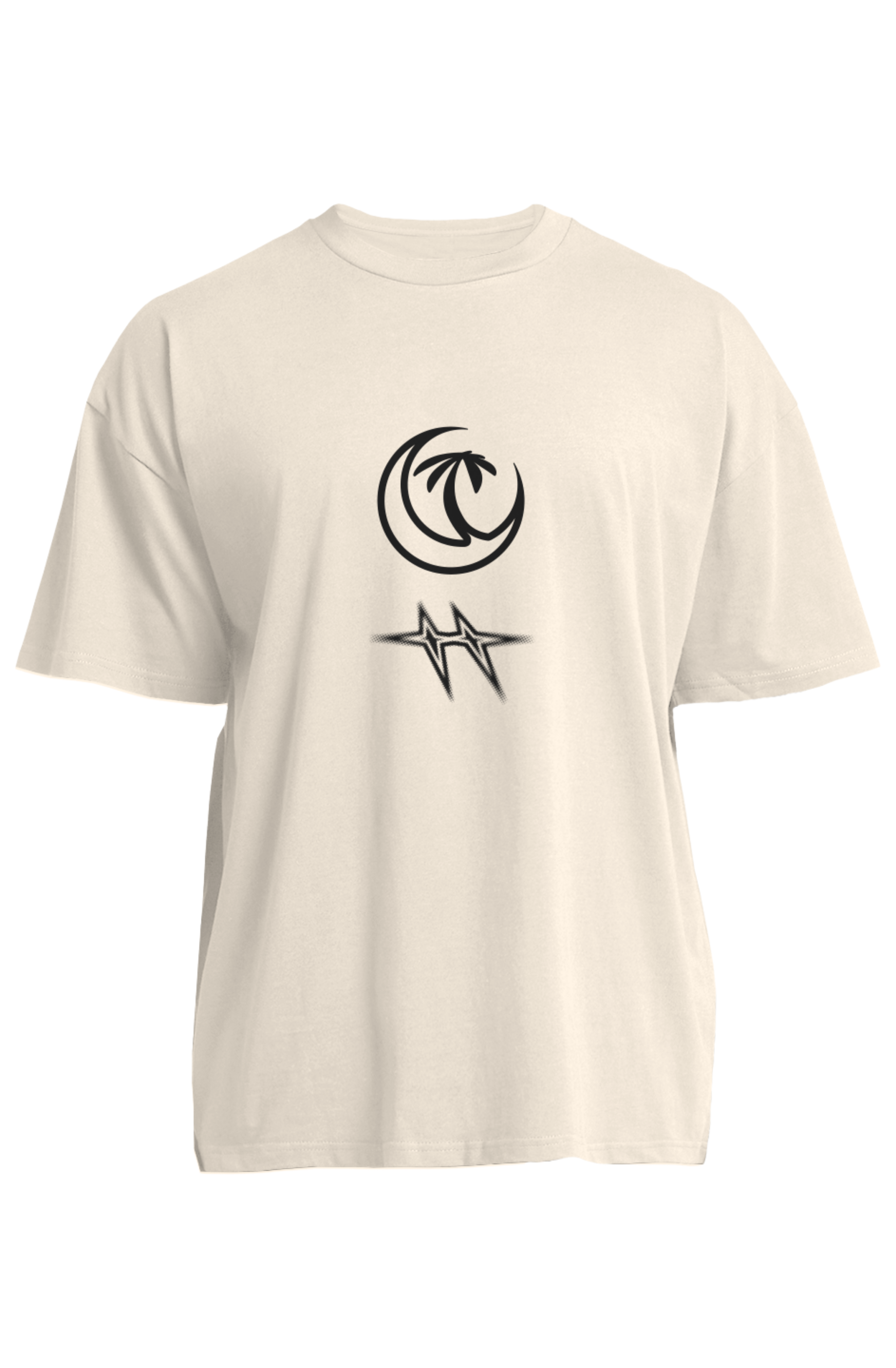 FUTURE PAST oversized tee in ecru