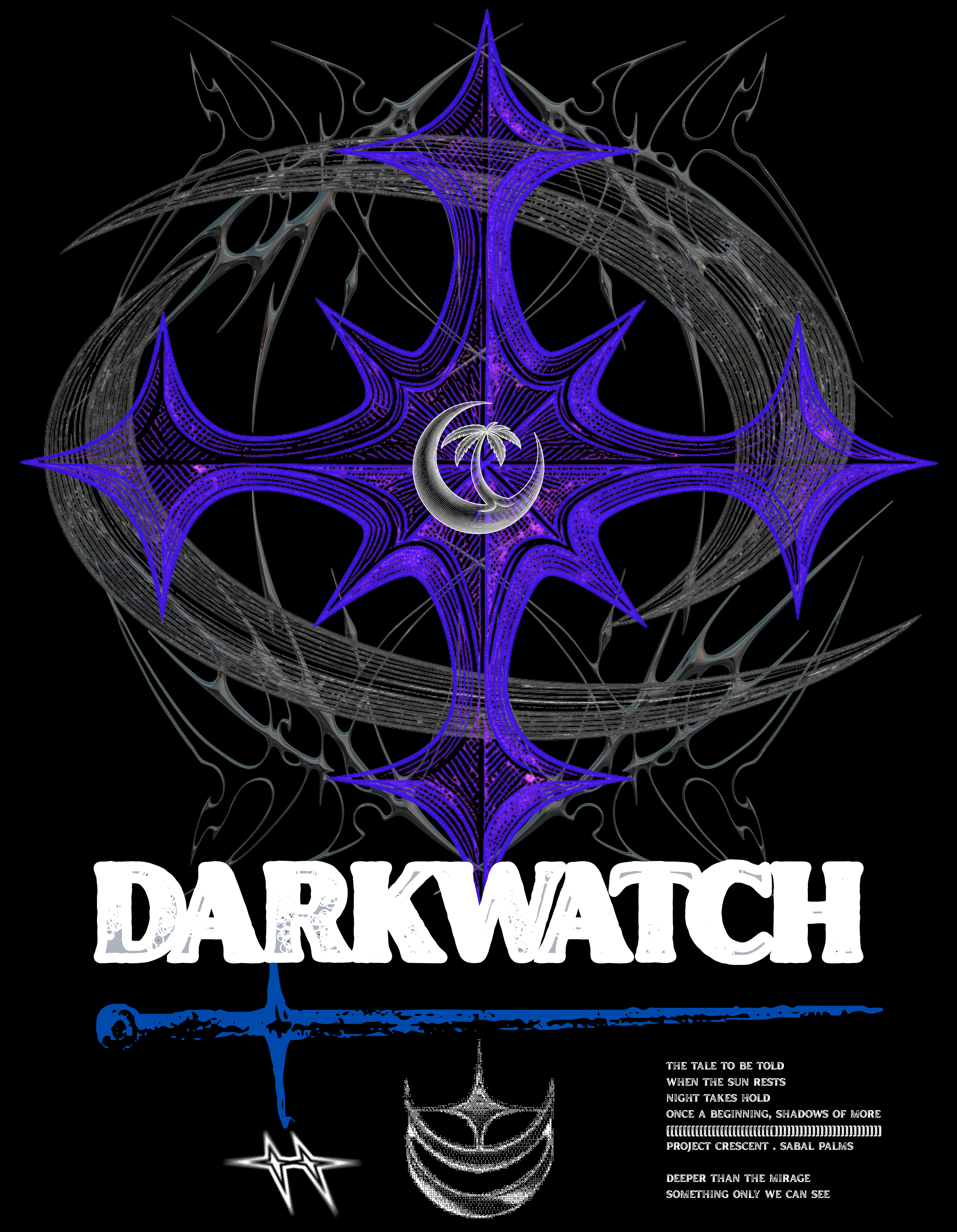 DARKWATCH Oversized Tee in Black