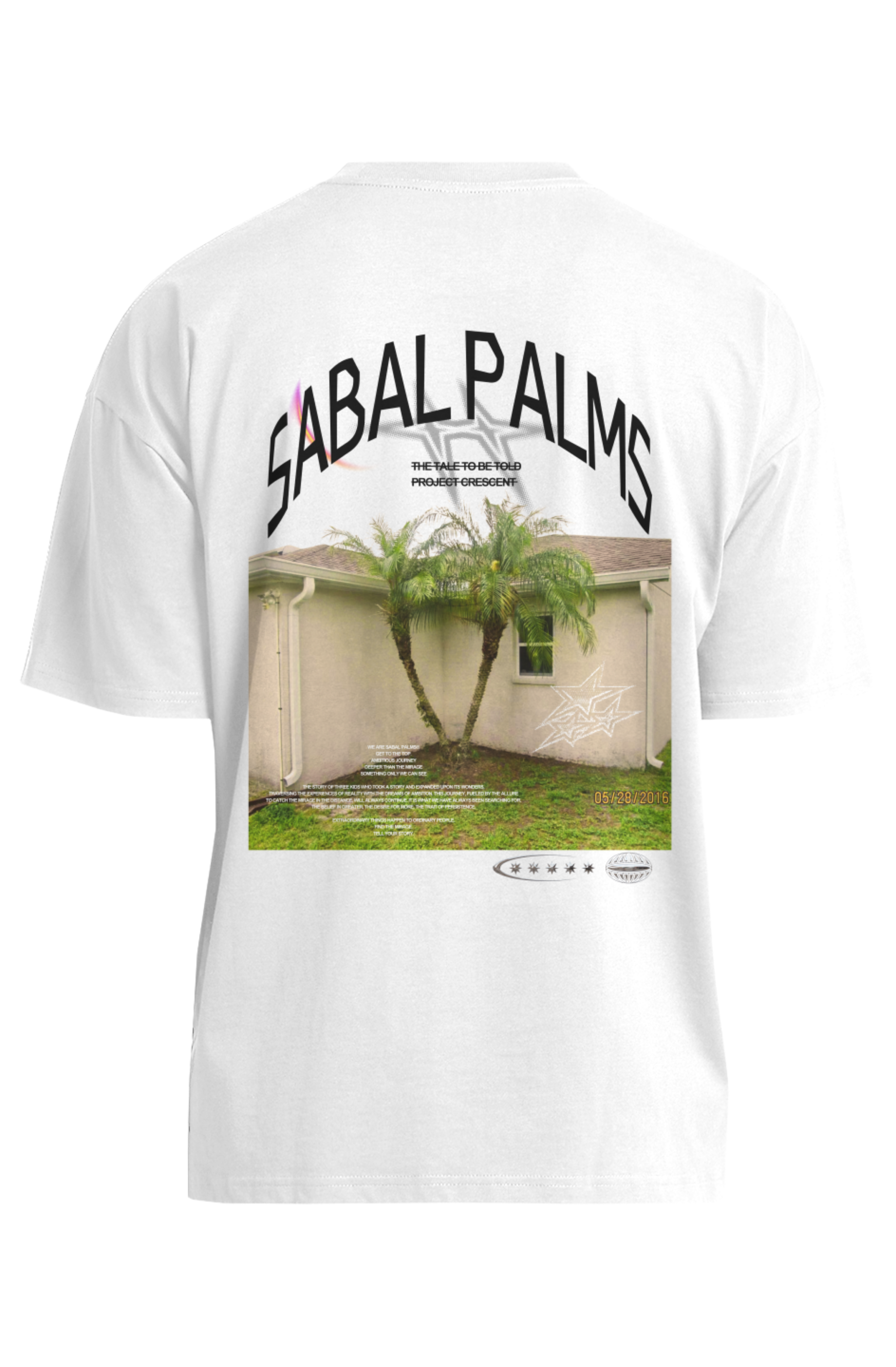 PAST PRESENT Oversized Tee in White