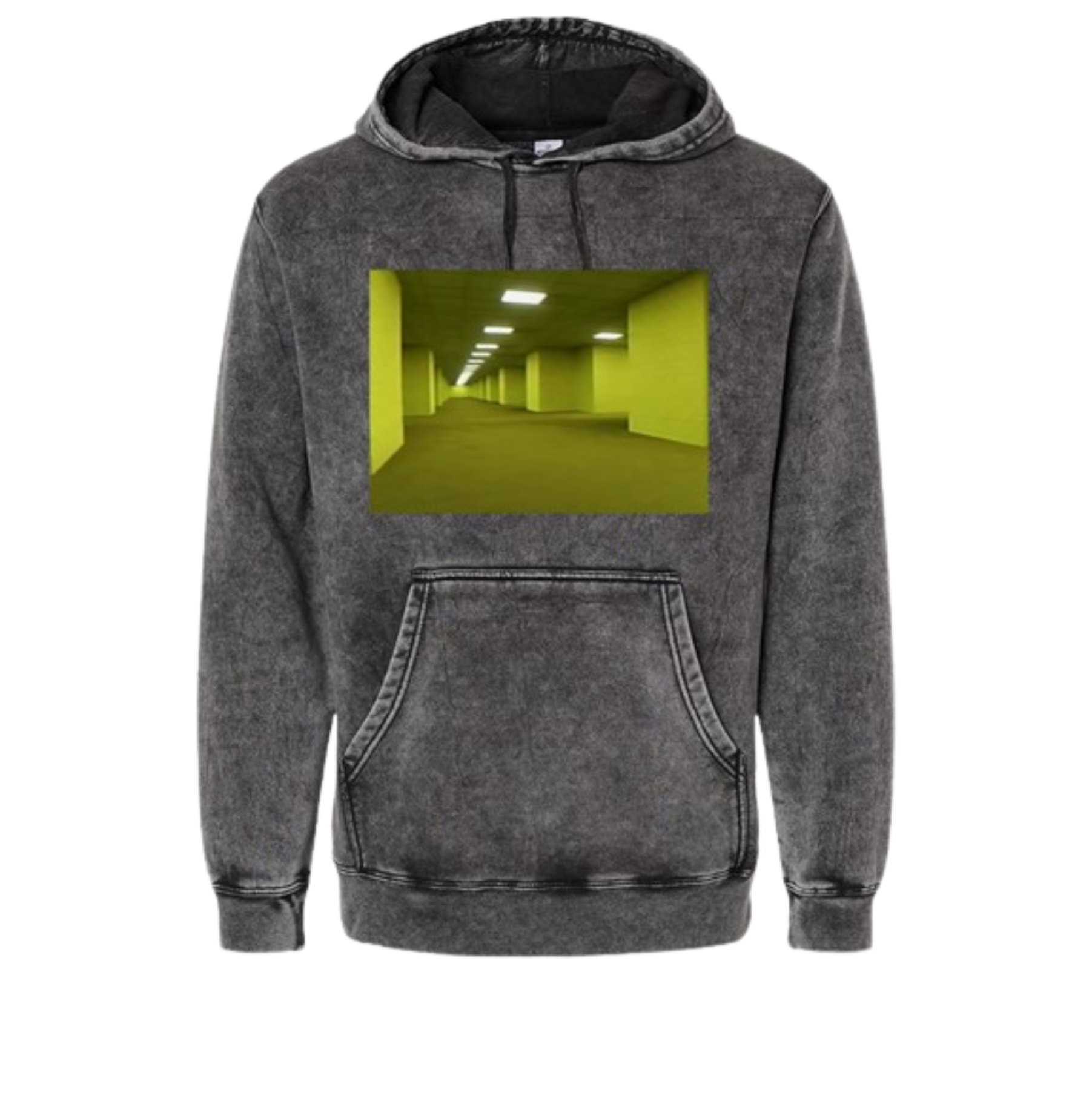 BACKROOMS LEVEL 0 MINERAL WASH HOODIE
