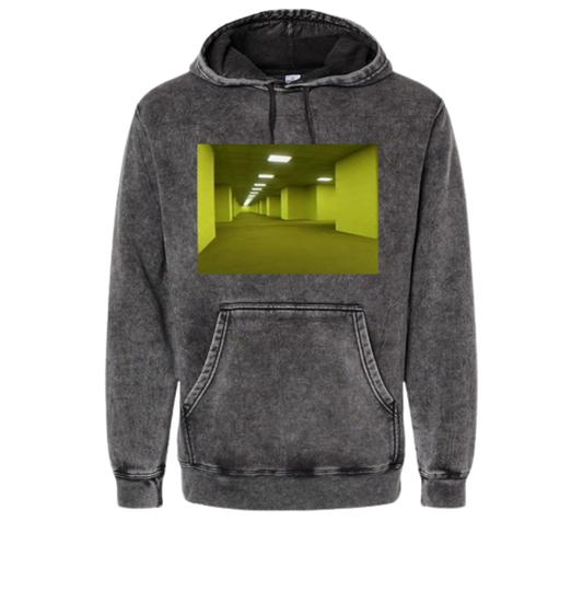 BACKROOMS LEVEL 0 MINERAL WASH HOODIE