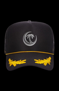 GOLD LEAF Mesh Trucker Hat in Black