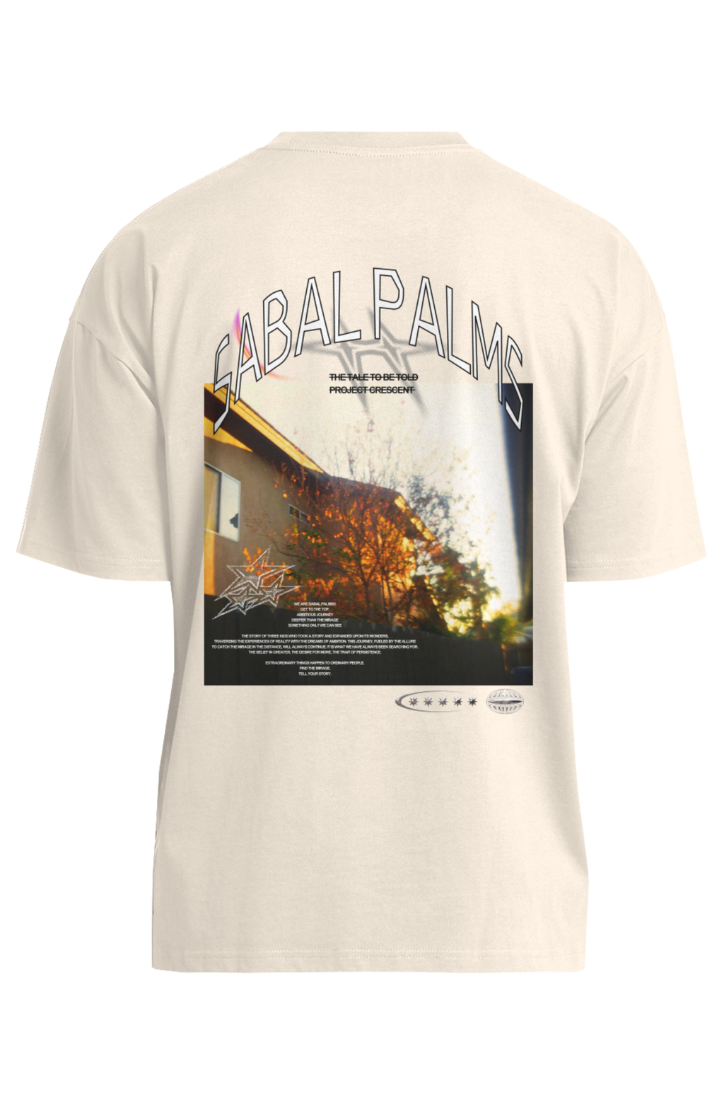FUTURE PAST oversized tee in ecru