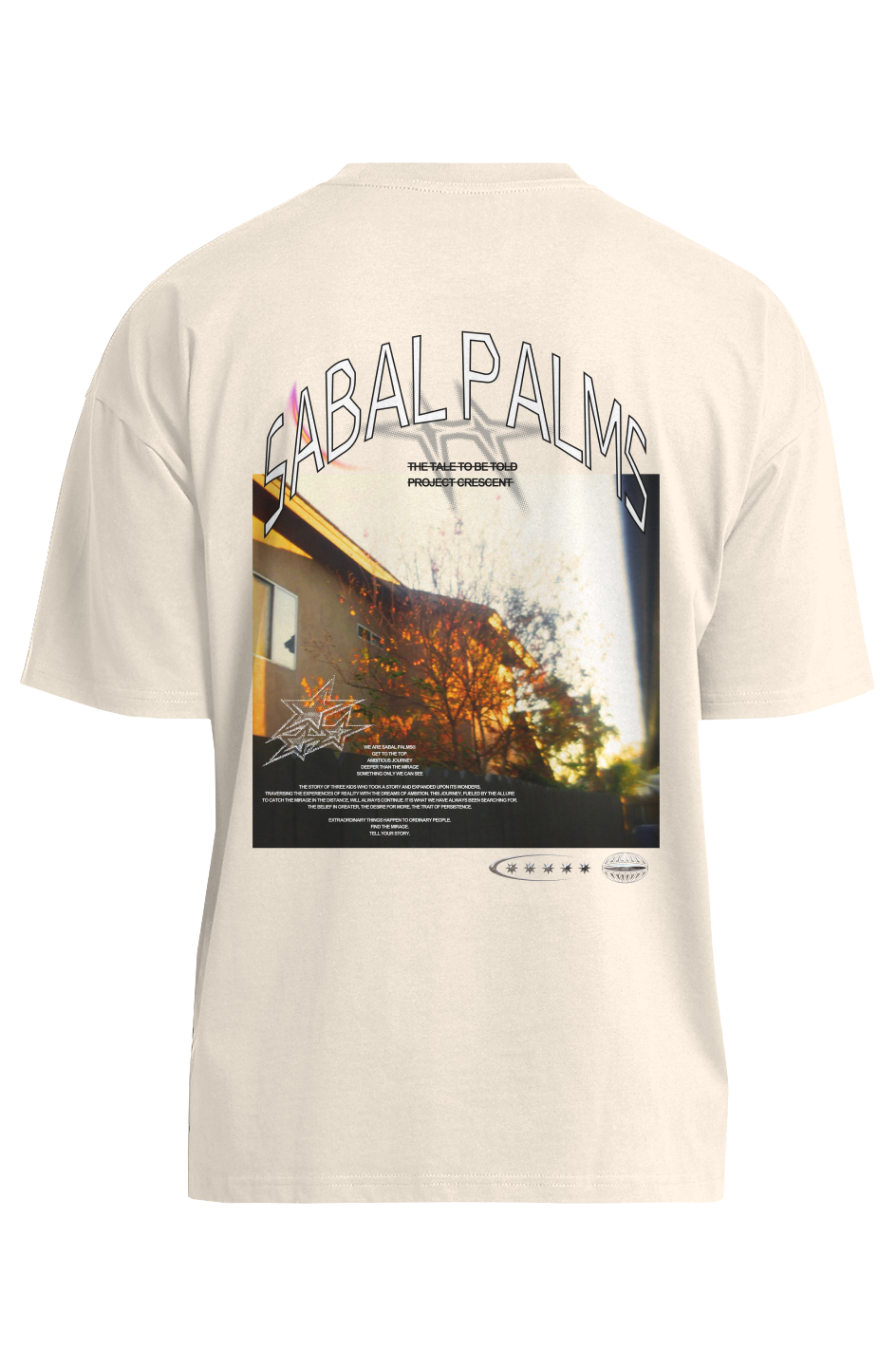 FUTURE PAST oversized tee in ecru