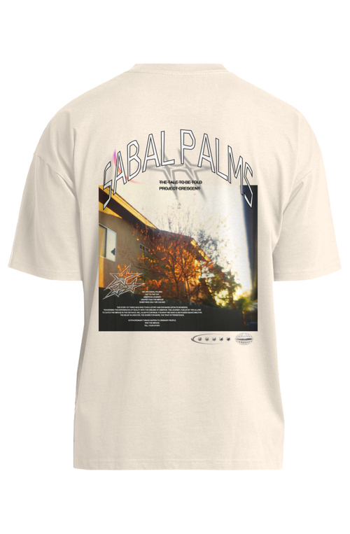 FUTURE PAST oversized tee in ecru